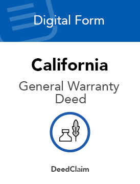 California Warranty Deed Form